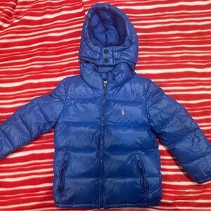 Polo by Ralph Lauren Navy Glossed  Down Jacket